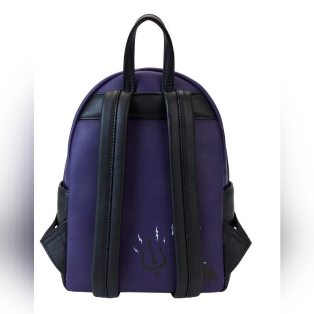Loungefly Disney Villains Trio Purple Black Mini Backpack - Picture 3 of 4